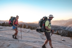 Backpacking with Summit Adventure at Sunset