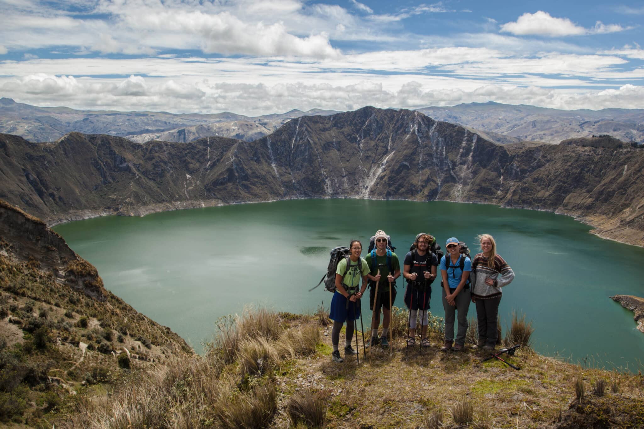 Students backpacking in Ecuador on the Semester Program